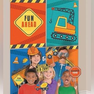 Construction Theme Party Photo Booth Props